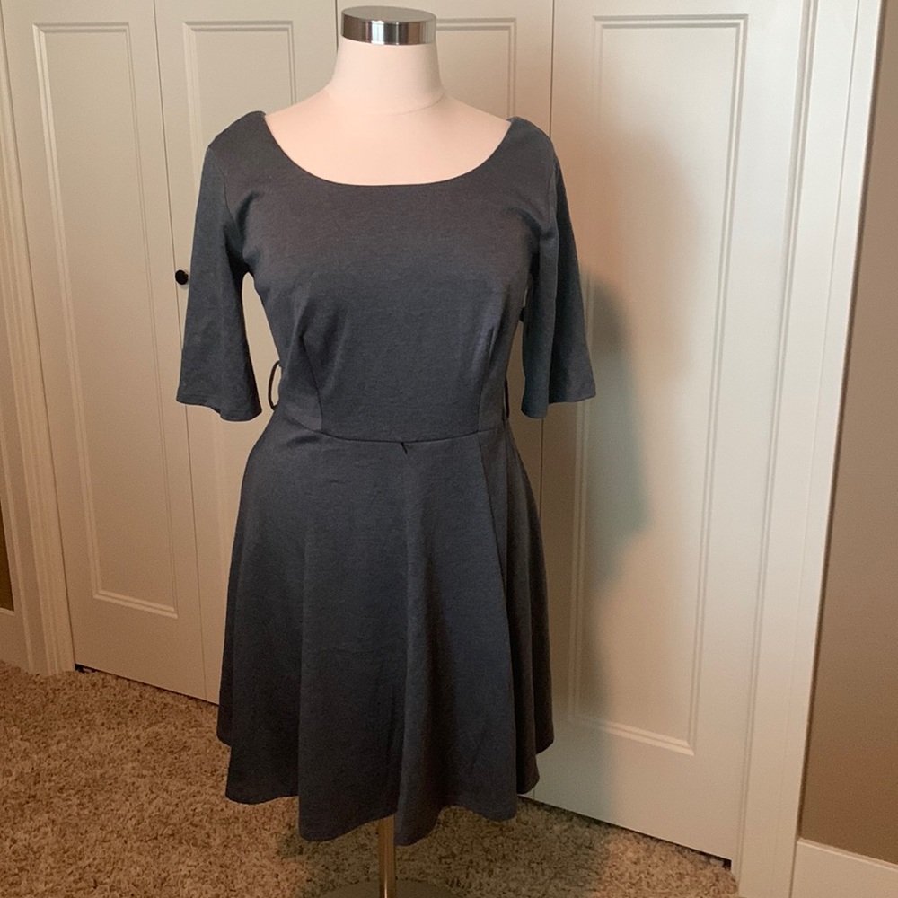 Ruby Rox Gray Stretchy Dress Size 16